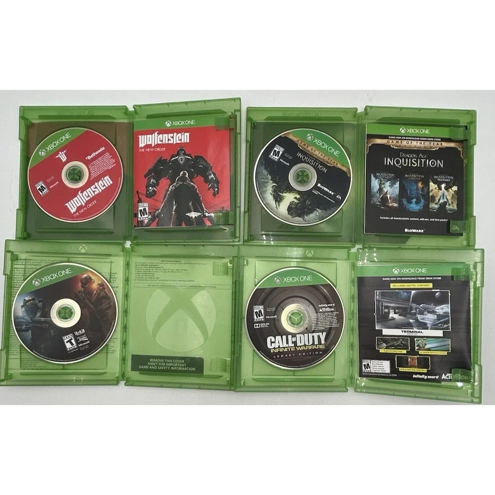 Xbox One Games Lot Of 8 Call Of Duty Halo Inquisition Wolfenstein CIB